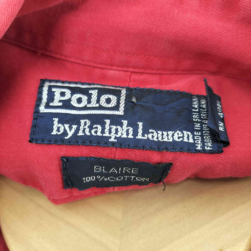 ポロバイラルフローレン Polo by RALPH LAUREN 90S BLAIRE ポニー刺繍 L/S BD シャツ メンズ import:L