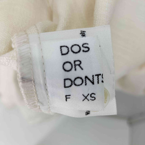 DOS OR DONTS 丸襟 プリーツ ワンピース レディース import:S