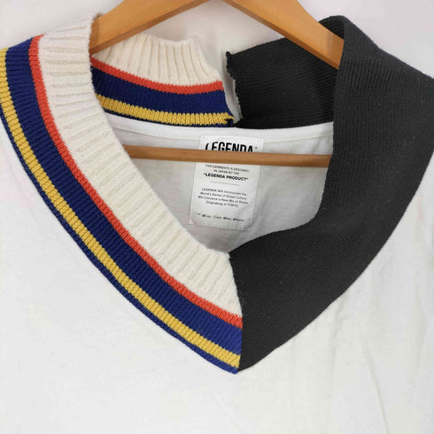 レジェンダ LEGENDA Crazy Pattern V-Neck T-shirt メンズ