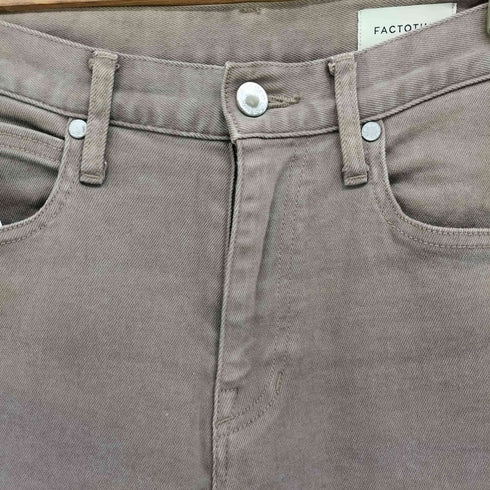 ファクトタム FACTOTUM ガーメントダイ ストレート デニム パンツ レディース JPN:34