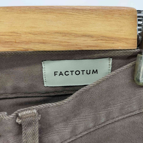ファクトタム FACTOTUM ガーメントダイ ストレート デニム パンツ レディース JPN:34