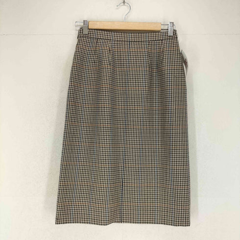 バーバリーズ BURBERRYS WILLIAM BROWN チェック柄ウールスカート レディース
