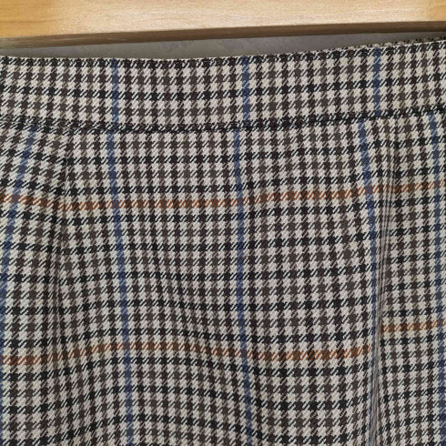 バーバリーズ BURBERRYS WILLIAM BROWN チェック柄ウールスカート レディース