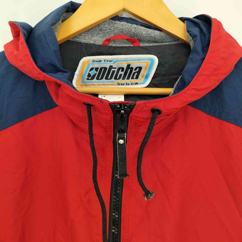 GOTCHA ナイロン ハーフジップ アノラックパーカー メンズ import:L