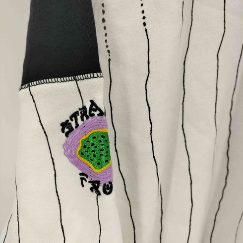 グライミー GRIMEY / GRMY ロゴ 刺繍 バイカラー ストライプ スウェット メンズ import:L