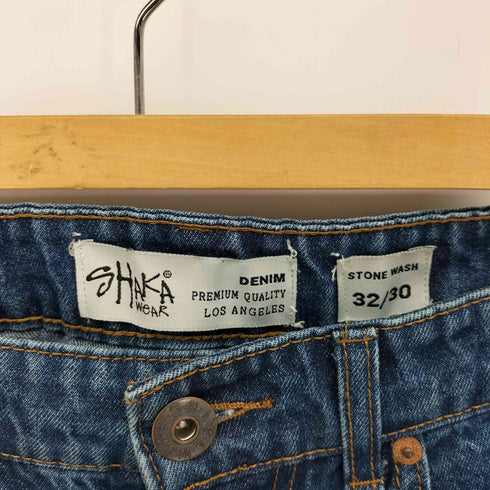 シャカウェアー SHAKA WEAR ジップフライ ストレート デニム パンツ メンズ 32/30