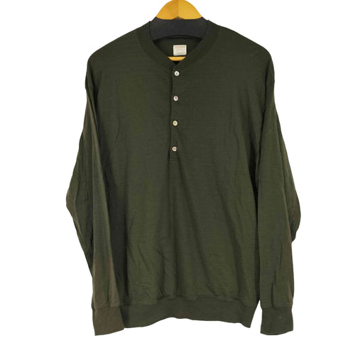 フランネル Phlannel ウールヘンリーネックトップス メンズ JPN:3