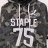 ステイプル staple カモ柄 迷彩 ナンバリング ラグラン プルオーバーパーカー メンズ JPN:M