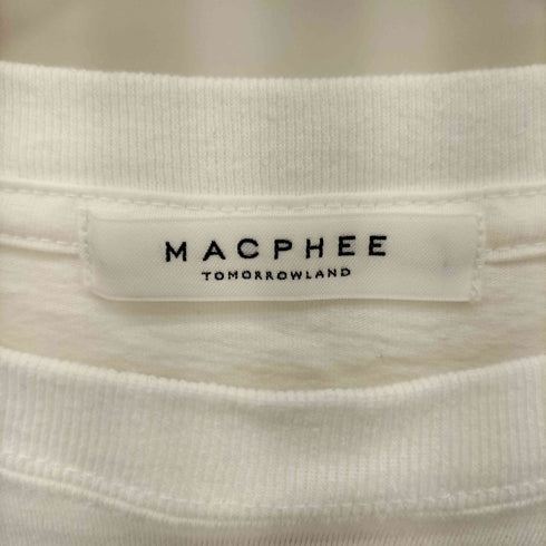 マカフィー MACPHEE コットンロゴプリント 半袖Tシャツ カットソー レディース S
