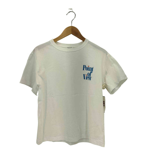 マカフィー MACPHEE コットンロゴプリント 半袖Tシャツ カットソー レディース S