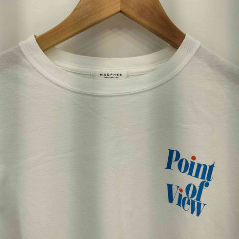 マカフィー MACPHEE コットンロゴプリント 半袖Tシャツ カットソー レディース S