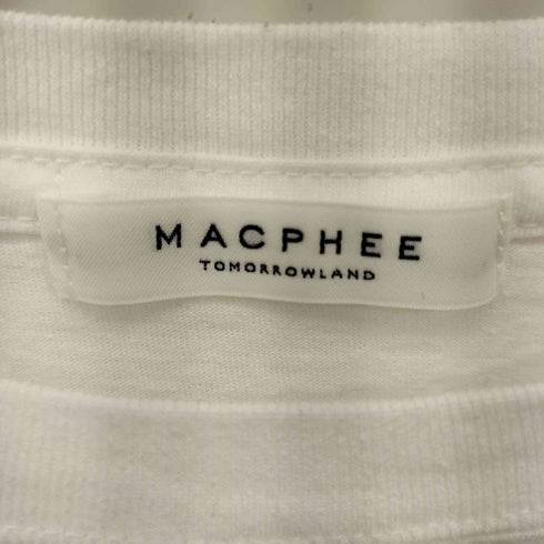 マカフィー MACPHEE コットンロゴプリント 半袖Tシャツ カットソー レディース S