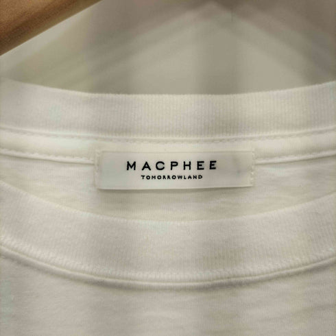 マカフィー MACPHEE コットンロゴプリント 半袖Tシャツ カットソー レディース S