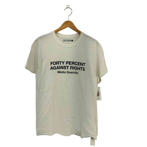 フォーティーパーセントアゲインストライツ FPAR FORTY PERCENT AGAINST RIGHTS ロゴプリント クルーネック半袖Tシャツ カットソー メンズ M