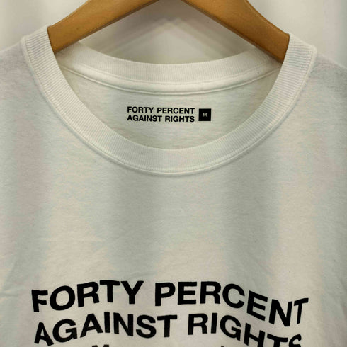 フォーティーパーセントアゲインストライツ FPAR FORTY PERCENT AGAINST RIGHTS ロゴプリント クルーネック半袖Tシャツ カットソー メンズ M