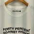 フォーティーパーセントアゲインストライツ FPAR FORTY PERCENT AGAINST RIGHTS ロゴプリント クルーネック半袖Tシャツ カットソー メンズ M
