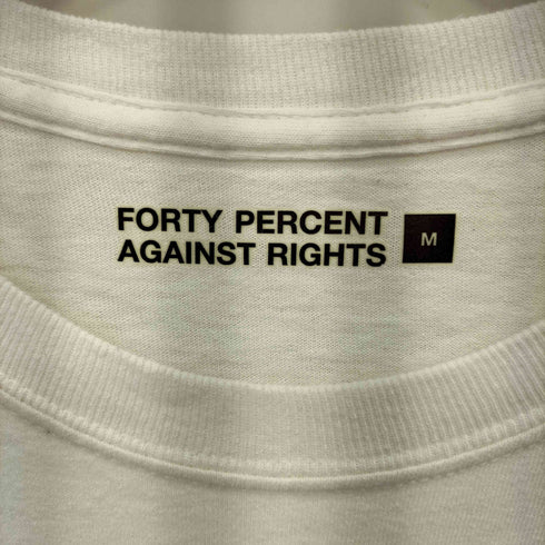 フォーティーパーセントアゲインストライツ FPAR FORTY PERCENT AGAINST RIGHTS ロゴプリント クルーネック半袖Tシャツ カットソー メンズ M