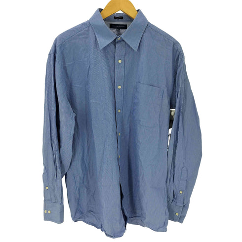 トミーヒルフィガー TOMMY HILFIGER REGULAR FIT レギュラーカラー L/S ストライプ シャツ ビックサイズ メンズ 34-35