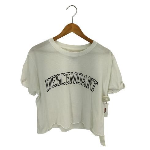 ディセンダント DESCENDANT アーチロゴプリント クロップド クルーネック 半袖Tシャツ カットソー レディース F