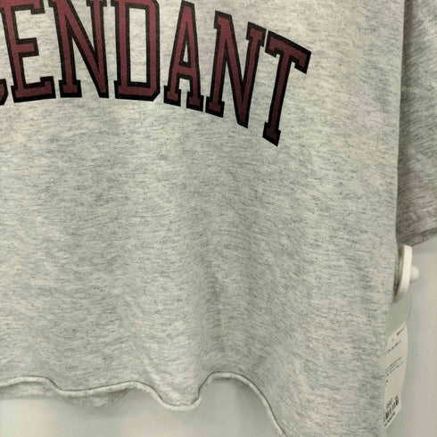 ディセンダント DESCENDANT アーチロゴプリント クロップド クルーネック 半袖Tシャツ カットソー レディース