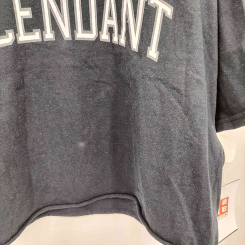 ディセンダント DESCENDANT アーチロゴプリント クロップド クルーネック 半袖Tシャツ カットソー レディース