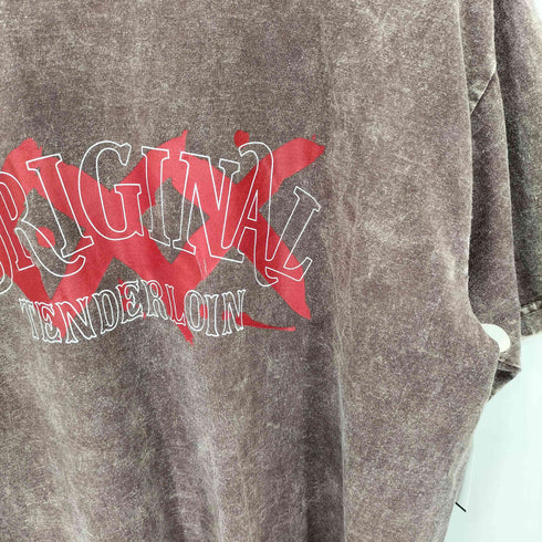 テンダーロイン TENDERLOIN ORIGINAL TENDERLOIN PRO CLUBボディ クルーネック半袖Tシャツ カットソー メンズ XL