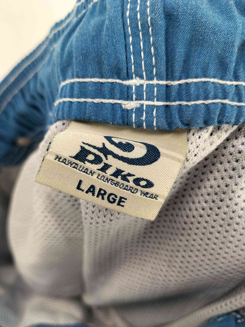ピコ PIKO 裏地メッシュ サイド ロゴ パイピング サマー ショーツ Y2K メンズ JPN:L