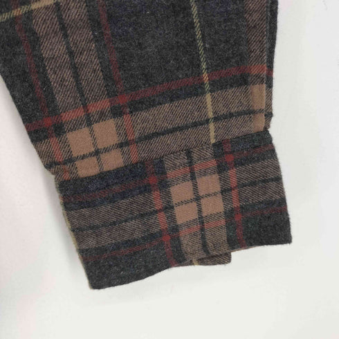 フェアファクス FAIRFAX チェック L/S 開襟シャツ メンズ import:L