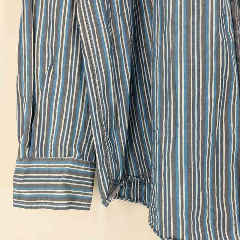 トミーヒルフィガー TOMMY HILFIGER 80s TWO PLY コットン ボタンダウン マルチ ストライプ L/S シャツ ビックサイズ メンズ XXL