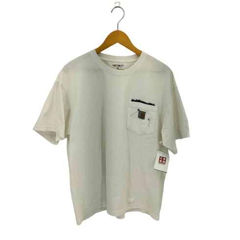 カーハートワークインプログレス Carhartt WIP S/S Pocket Loose T-shirt フラワー刺繍 クルーネック半袖Tシャツ カットソー メンズ XL