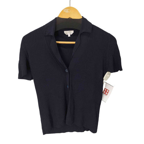 マックスマーラ MAX MARA MADE IN ITALY 白タグ レーヨン混 半袖 ニットカーディガン レディース JPN:S