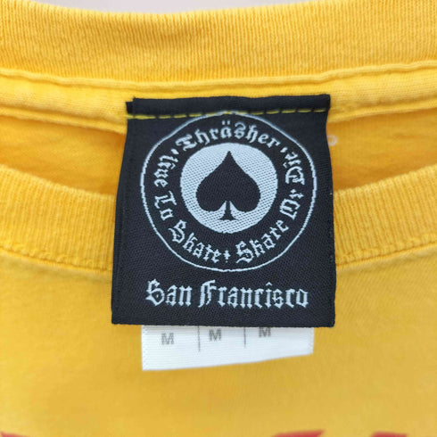 スラッシャー THRASHER キャラクターロゴプリント クルーネック半袖Tシャツ カットソー メンズ M