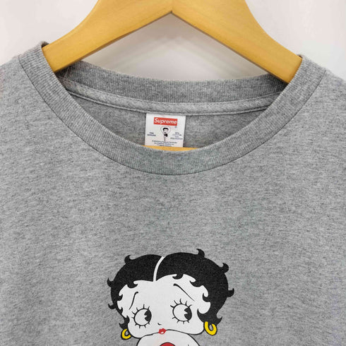 シュプリーム Supreme Betty Boop Tee ベティブープ フロントロゴプリント クルーネック半袖Tシャツ カットソー メンズ  M