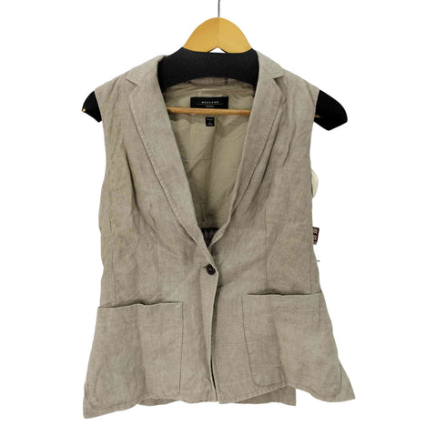 ウィークエンドマックスマーラ Weekend Max Mara MADE IN ITALY リネン100 ベスト レディース 36