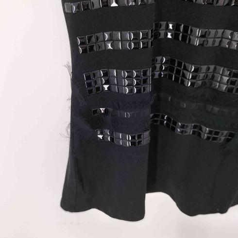 ウィークエンドマックスマーラ Weekend Max Mara レーヨン混 ブロックラバープリント レースデザイン 半袖 Tシャツ レディース JPN:S