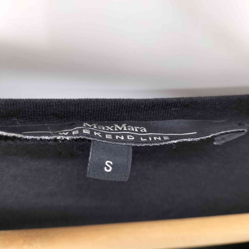 ウィークエンドマックスマーラ Weekend Max Mara レーヨン混 ブロックラバープリント レースデザイン 半袖 Tシャツ レディース JPN:S