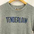 テンダーロイン TENDERLOIN フロントロゴプリント 霜降り クルーネックTシャツ カットソー メンズ M