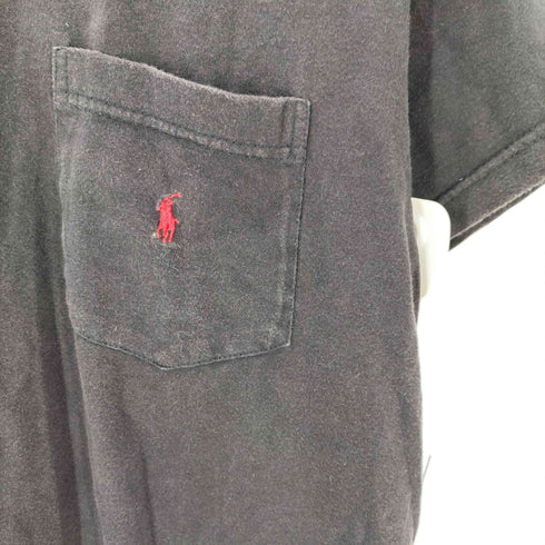 ポロバイラルフローレン Polo by RALPH LAUREN 90S ポニー刺繍 ポケット 半袖 Tシャツ メンズ import:S
