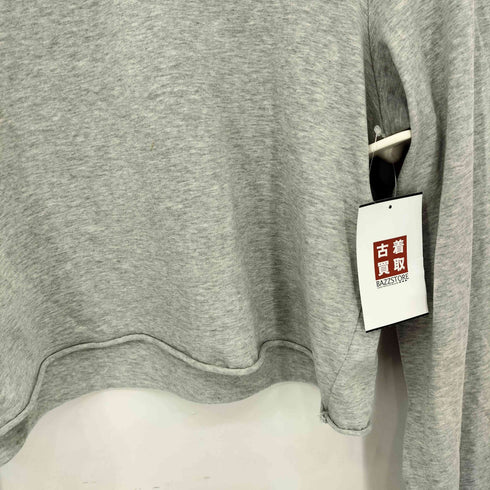 キス KITH ワンポイントロゴ刺繍 クルーネック クロップド 長袖Tシャツ カットソー レディース L