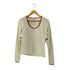 KIJUN U-NECK LONG SLEEVE TOP ステッチデザイン メッシュ 長袖Tシャツ Import レディース L