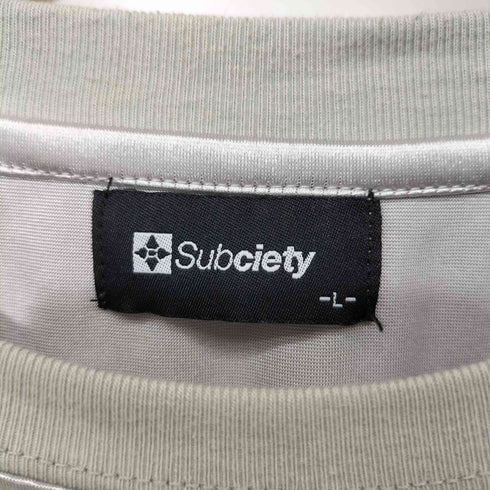 サブサエティ Subciety Satin tee メンズ JPN:L
