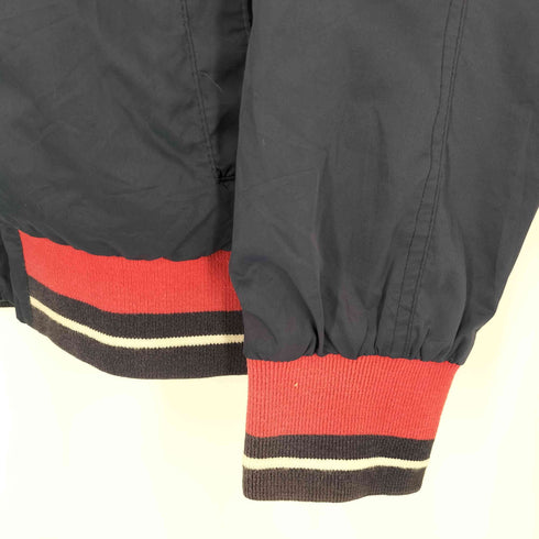 トミーヒルフィガー TOMMY HILFIGER 90S USA製 裏地メッシュ パイピング リブボーダー切替え ブルゾン ジャケット メンズ