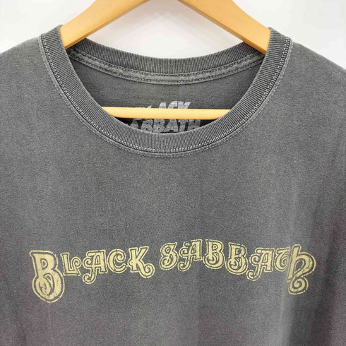 BLACK SABBATH プリントタグ クラック フェードデザイン 半袖Tシャツ カットソー メンズ L