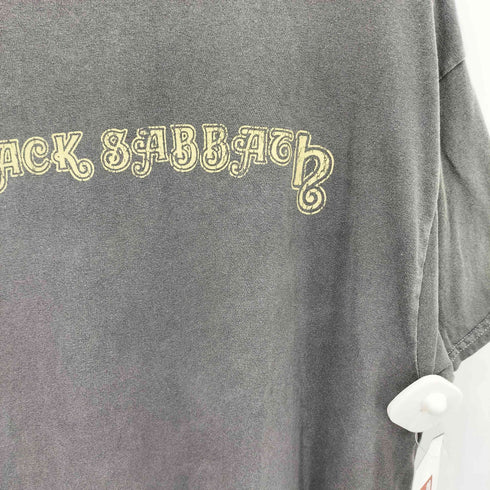 BLACK SABBATH プリントタグ クラック フェードデザイン 半袖Tシャツ カットソー メンズ L