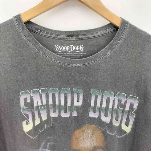 SNOOP DOGG ラメプリント クルーネック半袖Tシャツ カットソー Y2K レディース