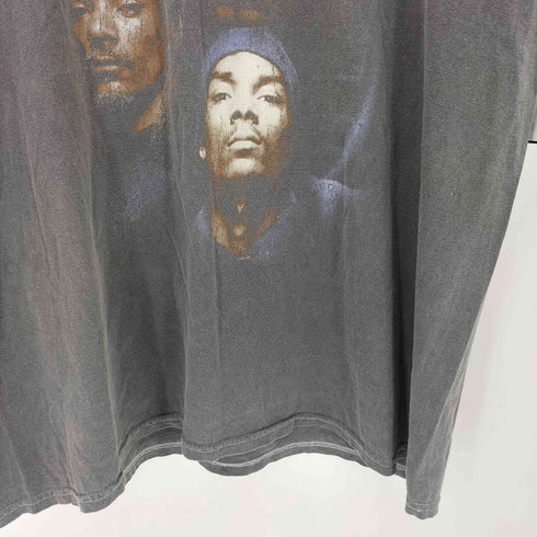 SNOOP DOGG ラメプリント クルーネック半袖Tシャツ カットソー Y2K レディース
