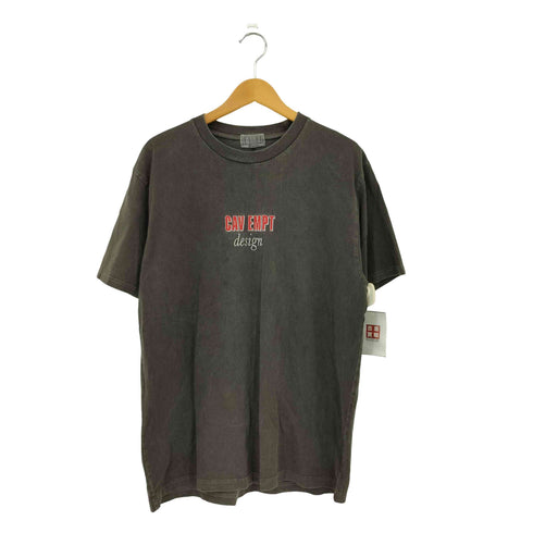 シーイー C.E CAV EMPT DESIGN OVERDYE S/S Tee フロントロゴ刺繍 クルーネック半袖Tシャツ カットソー メンズ L