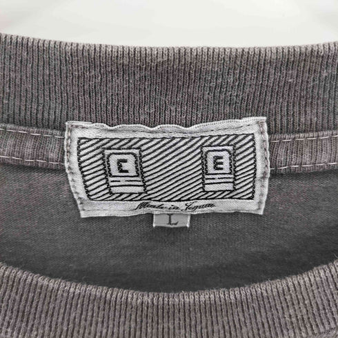 シーイー C.E CAV EMPT DESIGN OVERDYE S/S Tee フロントロゴ刺繍 クルーネック半袖Tシャツ カットソー メンズ L