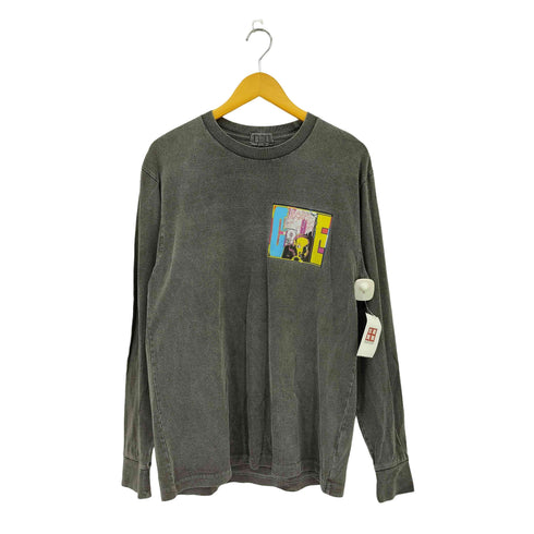 シーイー C.E フロントロゴプリント クルーネック長袖Tシャツ カットソー メンズ L