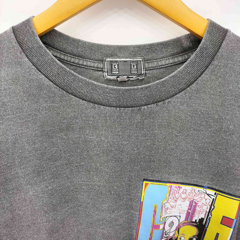 シーイー C.E フロントロゴプリント クルーネック長袖Tシャツ カットソー メンズ L